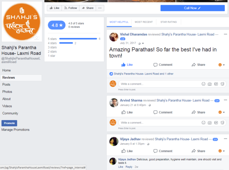 Shahjis Parantha House Laxmi Road Facebook Page Reviews