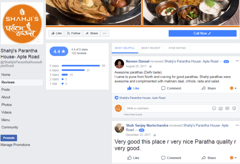 Shahjis Parantha House Apte Road Facebook Page Reviews