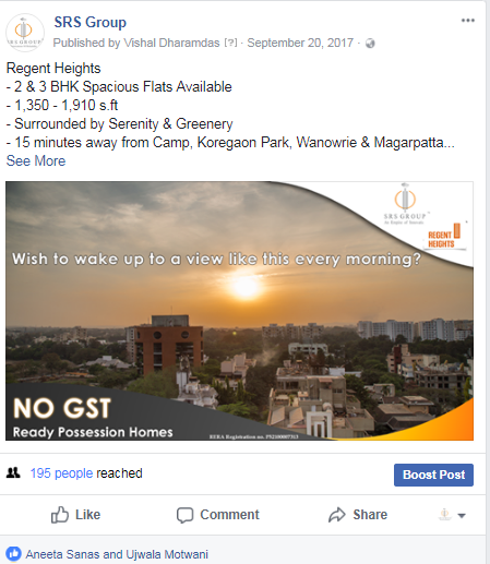 SRS Group Regent Heights Promotion