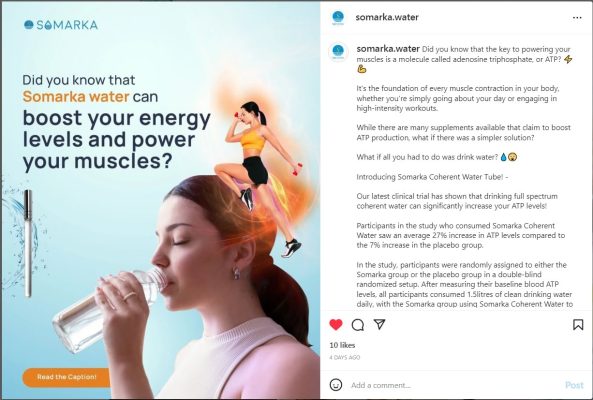 Somarka Coherent Water Instagram Post 1