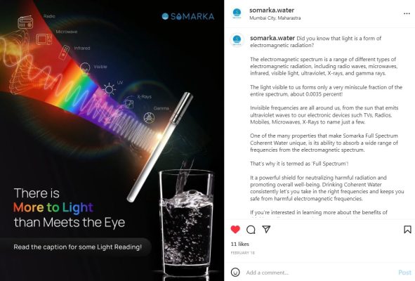 Somarka Coherent Water Instagram Post 4