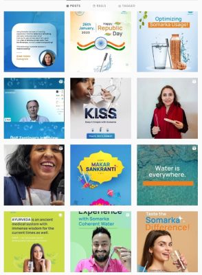 Somarka Coherent Water Instagram Posts Grid 2