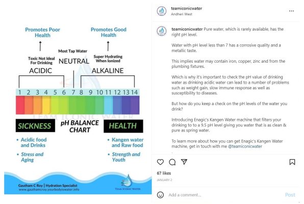 Team Iconic Water Kangen Water Instagram Post