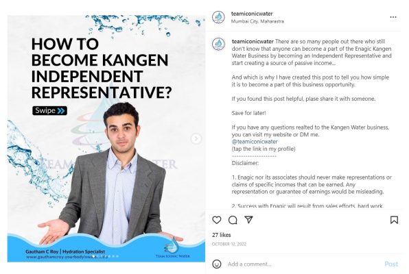 Team Iconic Water Kangen Water Instagram Post 7